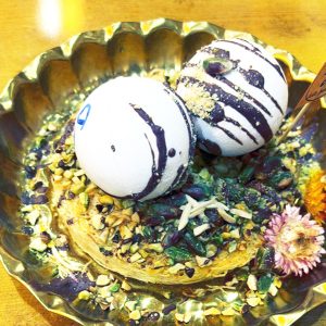 کنافه دوبل با بستنی